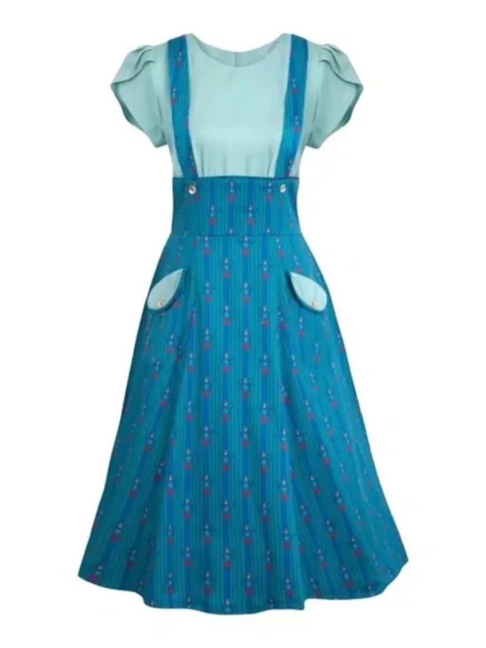 Disney The Dress Shop DISNEYLAND Railroad Midi Dress Size MEDIUM - NEW - Picture 4 of 7